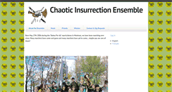 Desktop Screenshot of chaoticinsurrectionensemble.org